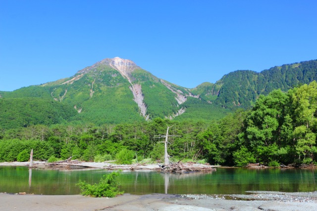 夏の焼岳