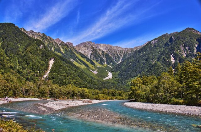 上高地、秋の気配