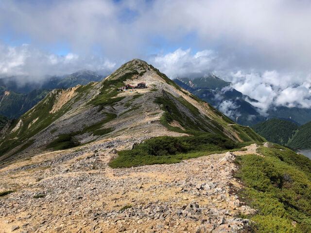 大天井岳にて