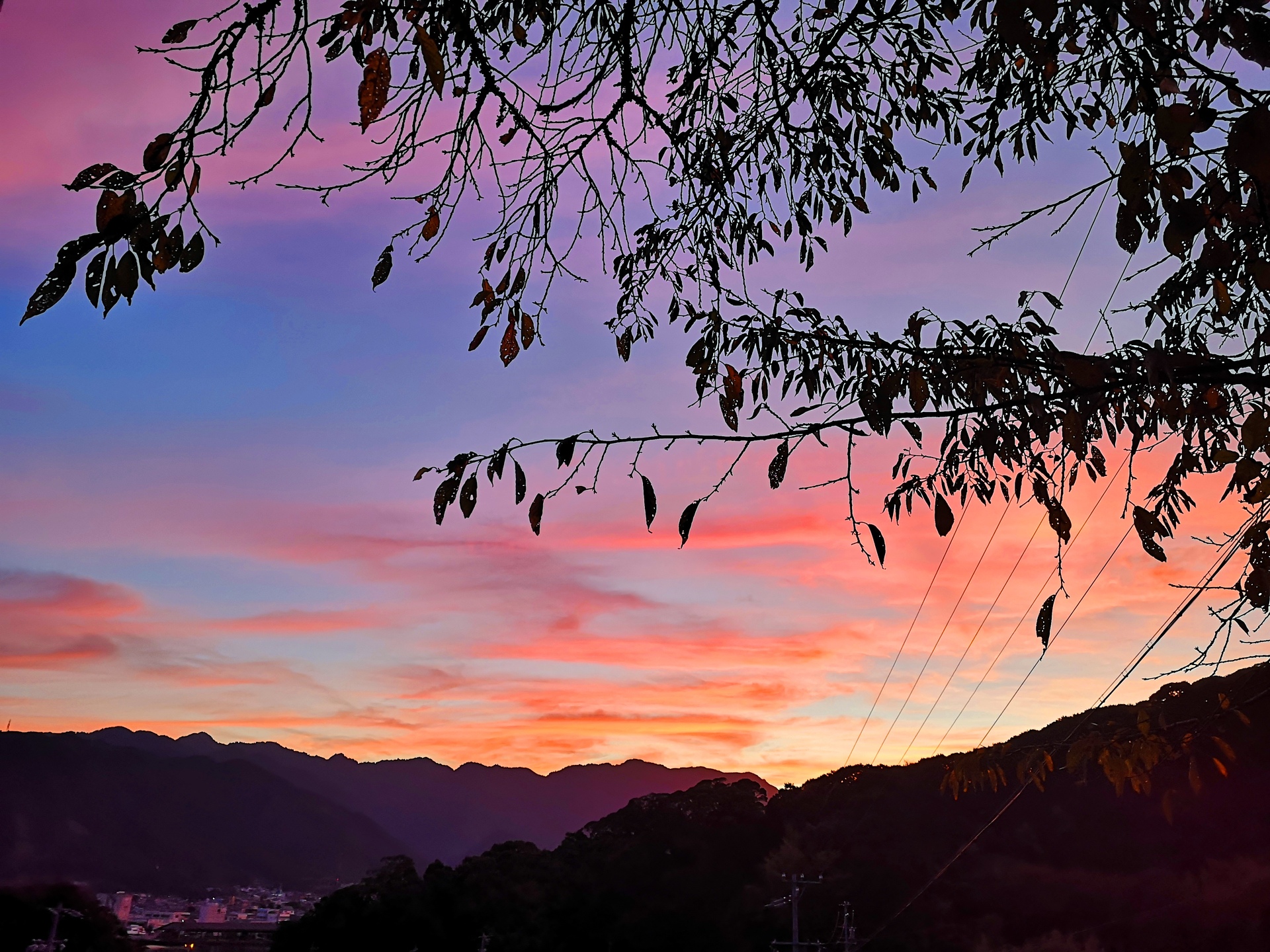 朝焼け 夕焼け 秋の夕暮れ 壁紙19x1440 壁紙館