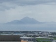 雲がかかった雲仙岳