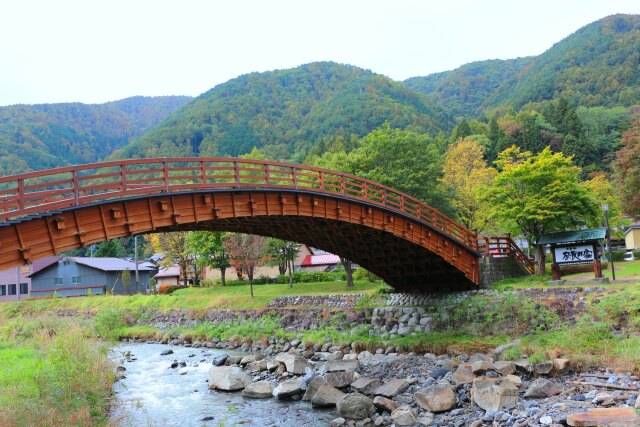 秋の奈良井宿