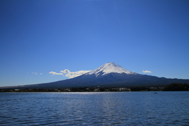 雪の富士山