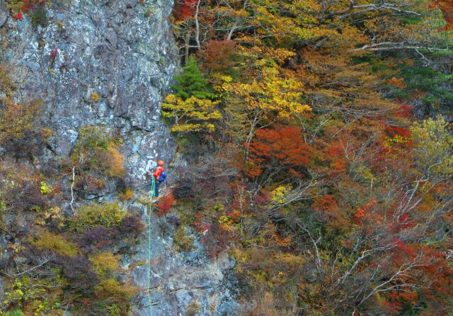 秋の大台ケ原クライミング