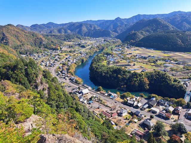 見晴岩上の景色