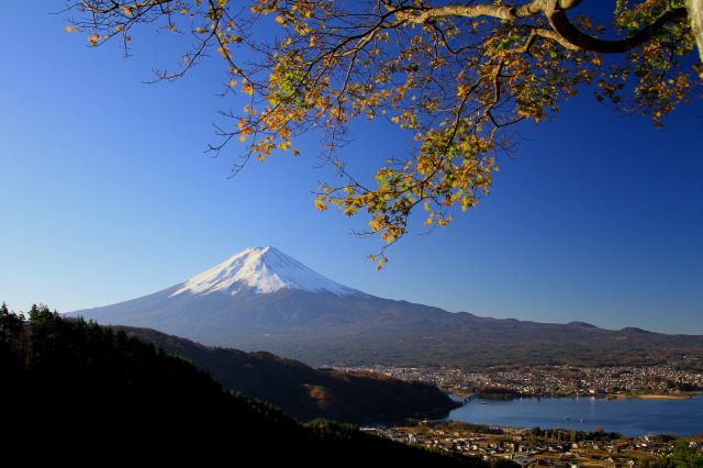 河口湖の富士山