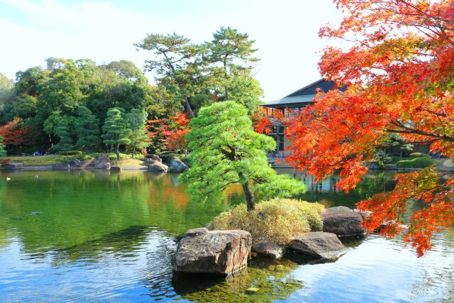 初冬の徳川園