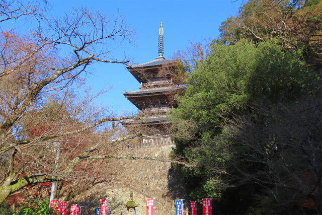 初冬17 安来 清水寺 三重塔