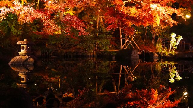 秋の夜の長谷寺