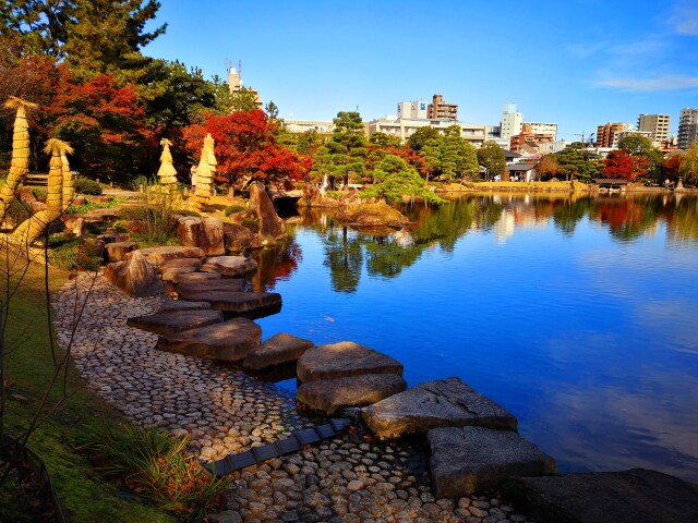 初冬の徳川園