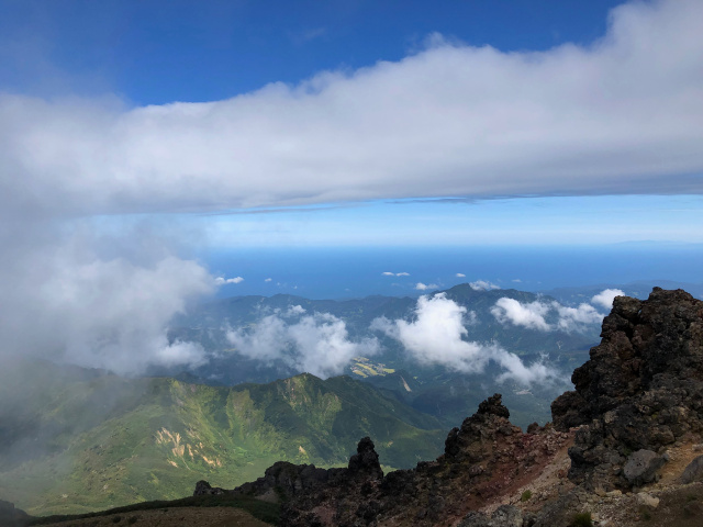 日本海を望む