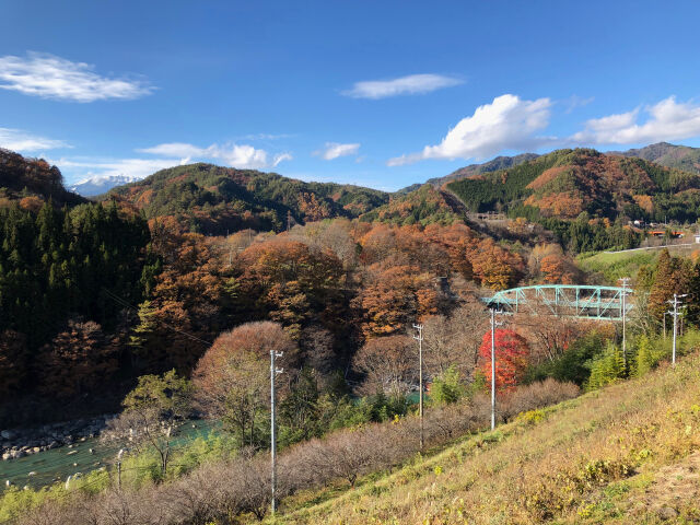 晩秋の木曽路