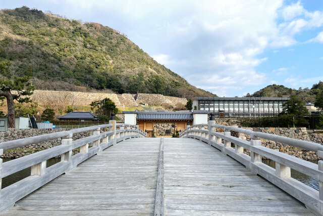 鳥取城趾 擬宝珠橋と中ノ御門2