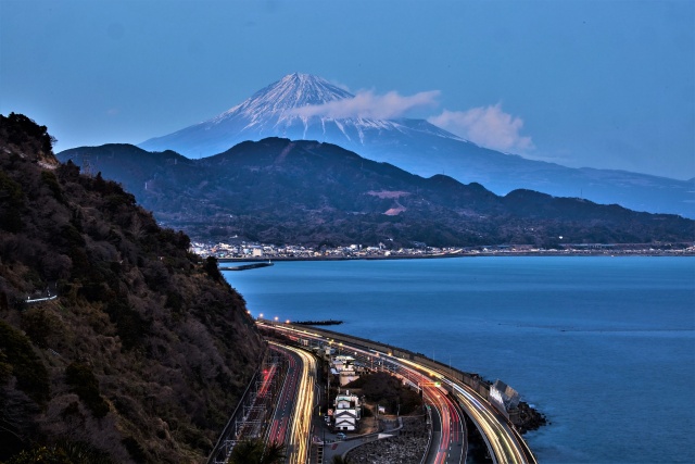 薩埵峠夕景