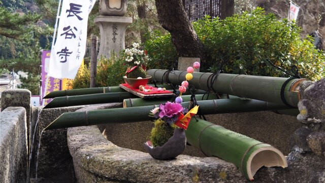 新春の奈良長谷寺