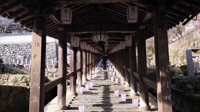 新春の奈良長谷寺