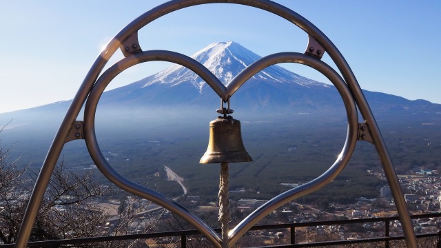 新春の天上山