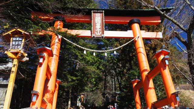 新春の新倉山浅間公園