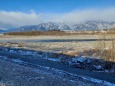 残雪残る今日の梓川