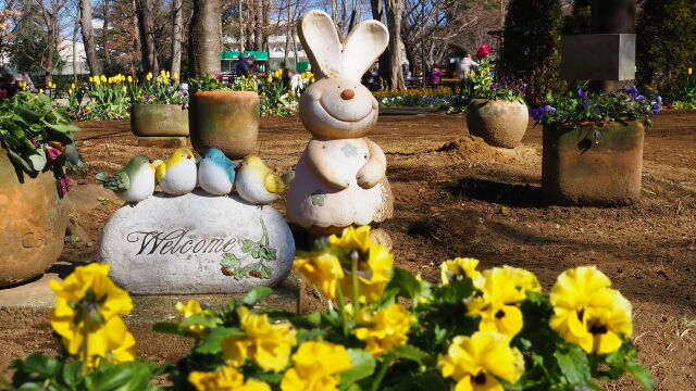 新春の船橋アンデルセン公園