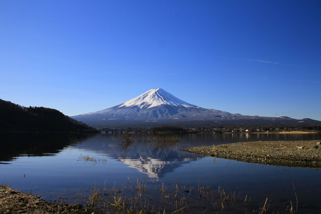 冬の逆さ富士