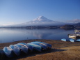 河口湖から望む富士山