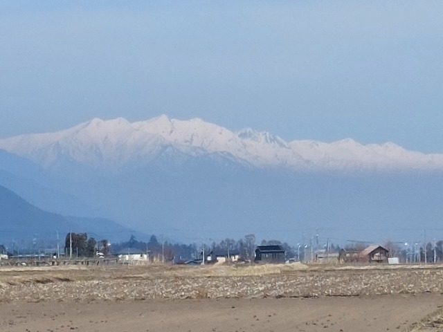 松本から眺める白馬連峰