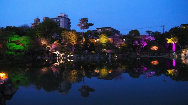 春の夜の渉成園