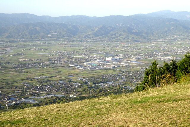 グライダー発進地から筑後平野