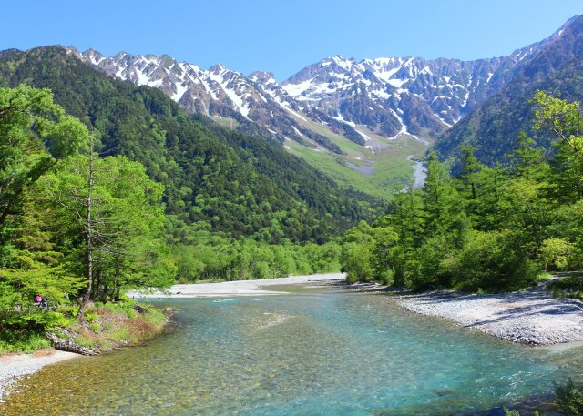 新緑の上高地