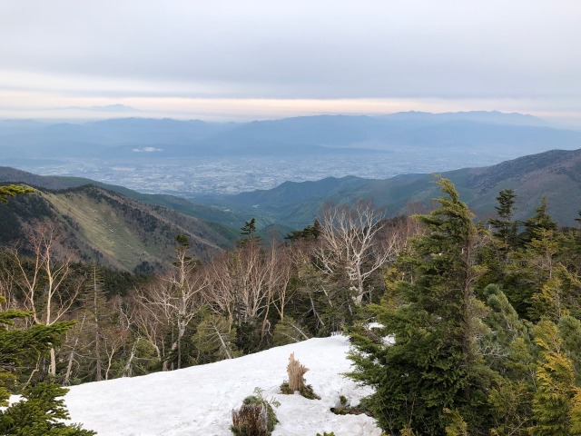 安曇野を望む