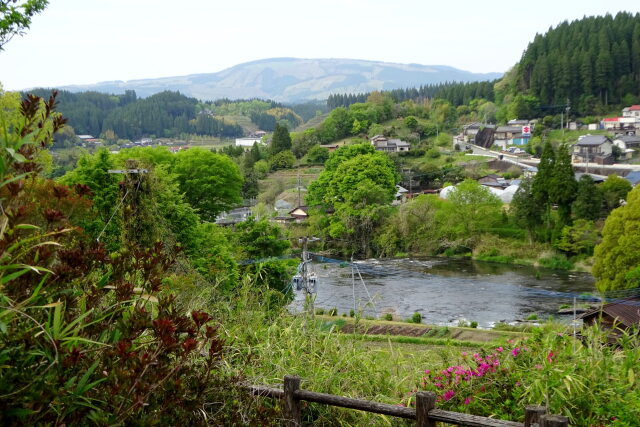 旅の途中で 万年山も見えるよ！