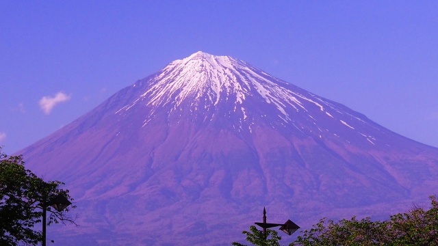 本宮浅間大社から望む富士山