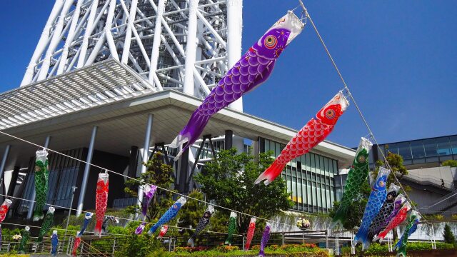 スカイツリータウンの鯉のぼり