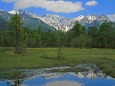 穂高連峰(上高地にて)