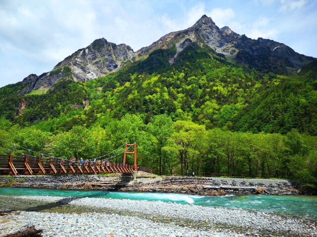 初夏の明神橋