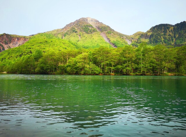 初夏の大正池