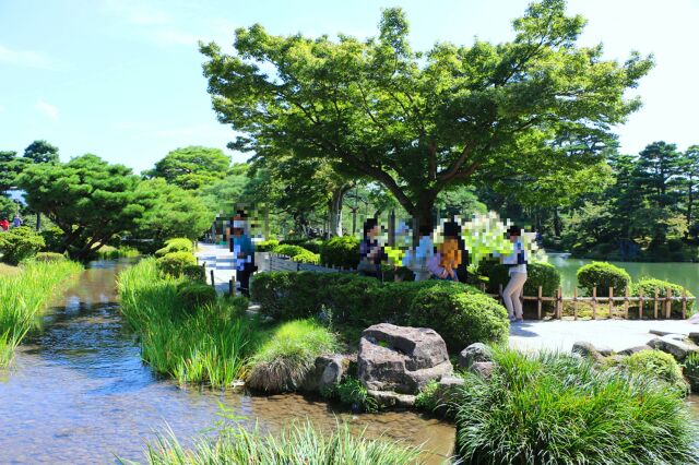 夏の兼六園