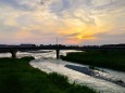 魚津市の夕景