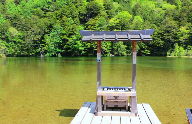 夏の明神池