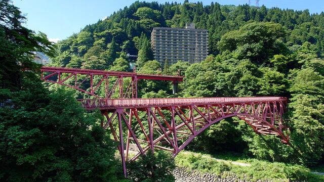 夏の宇奈月温泉