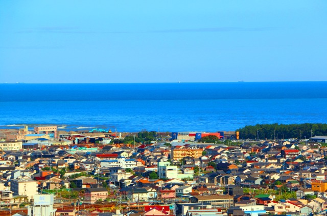 新宮市の町と海