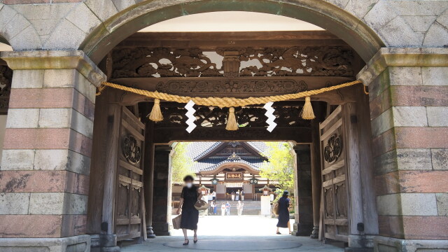 夏の尾山神社