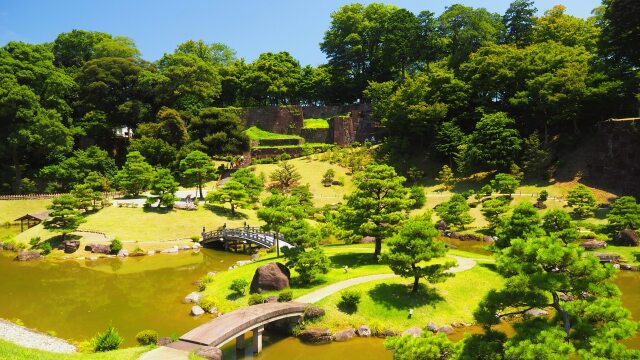 夏の玉泉院丸庭園