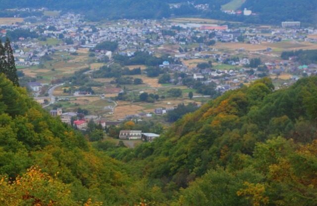 八方尾根から白馬村