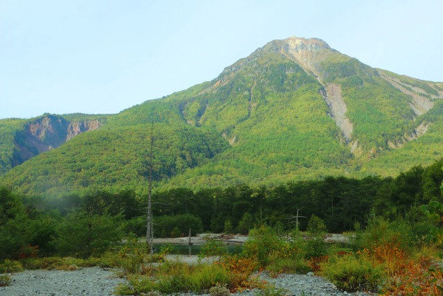 初秋の焼岳