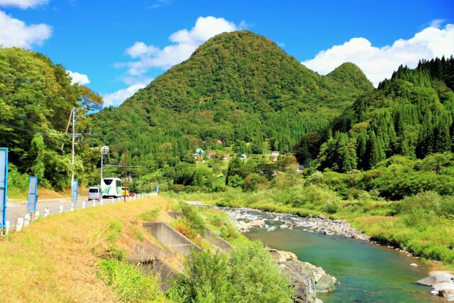 山麓の集落