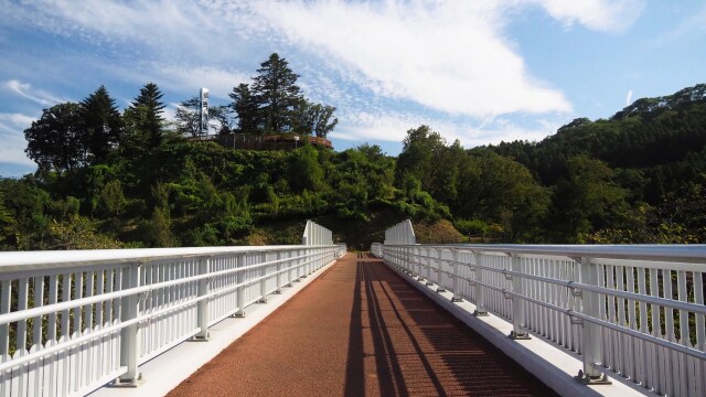 船岡城址公園の歩道橋