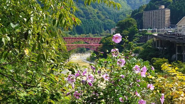 秋の宇奈月温泉