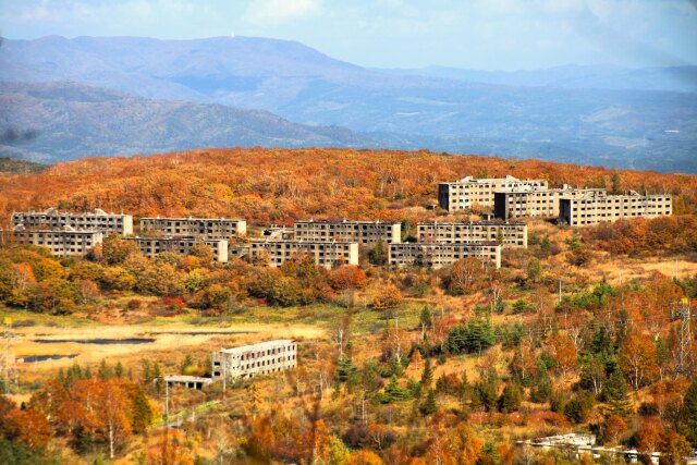 秋の松尾鉱山跡